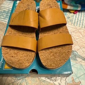 Tan Cork Sandals